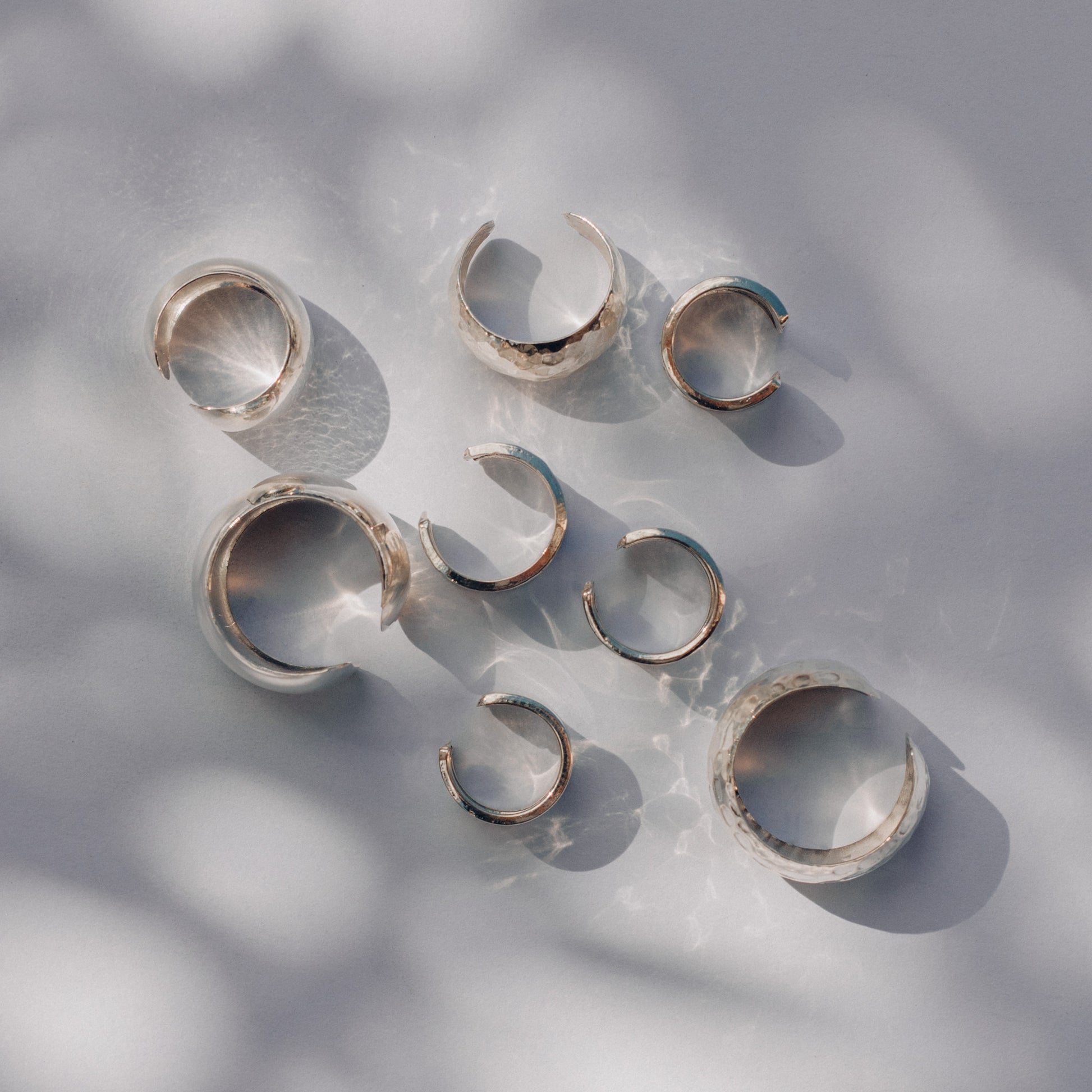 925 Sterling silver ear cuffs handmade in Antigua Guatemala