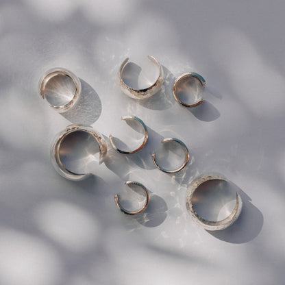 925 Sterling silver ear cuffs handmade in Antigua Guatemala