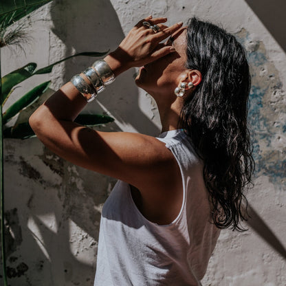 925 Sterling silver ear cuffs handmade in Antigua Guatemala