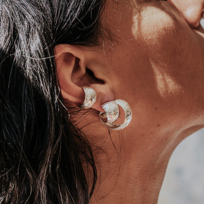 925 Sterling silver ear cuffs handmade in Antigua Guatemala