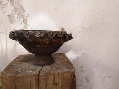 antique ceramic decorative bowl made in guatemala