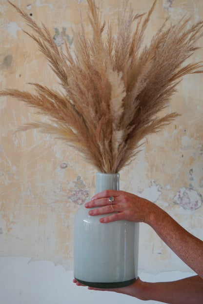 glass vase made from repurposed glass brand xibalba