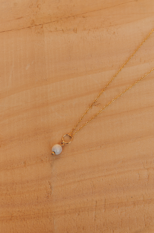 minimalist White jade and gold filled necklace brand xibalba