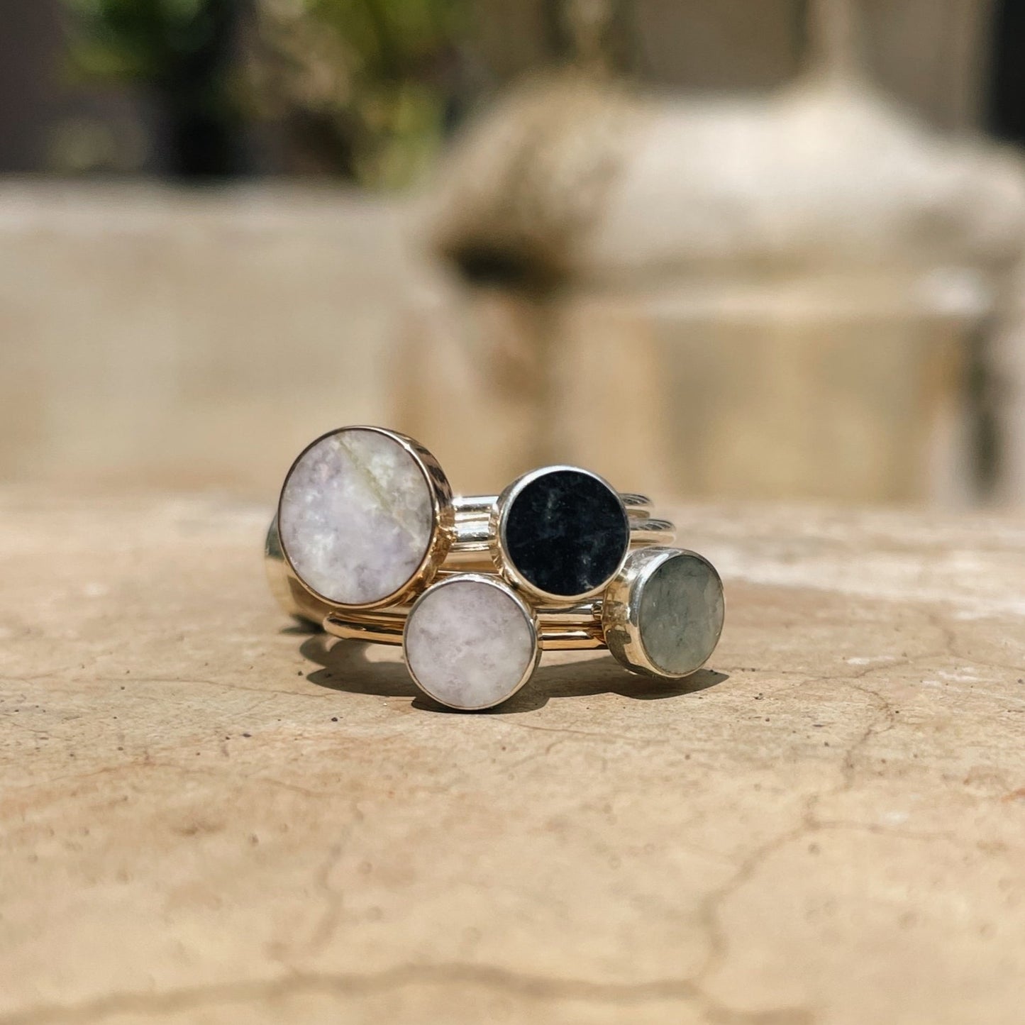 925 Sterling Silver and jade Ring, Sterling Silver jewelry, Jade Stone Jewelry, Handmade jewelry in Guatemala, Sustainable jewelry