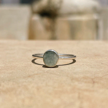 925 Sterling Silver and jade Ring, Sterling Silver jewelry, Jade Stone Jewelry, Handmade jewelry in Guatemala, Sustainable jewelry