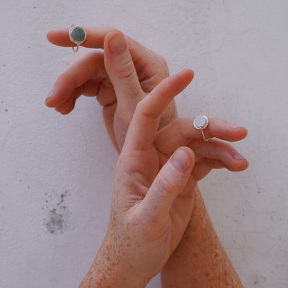 jade and silver ring for women brand xibalba