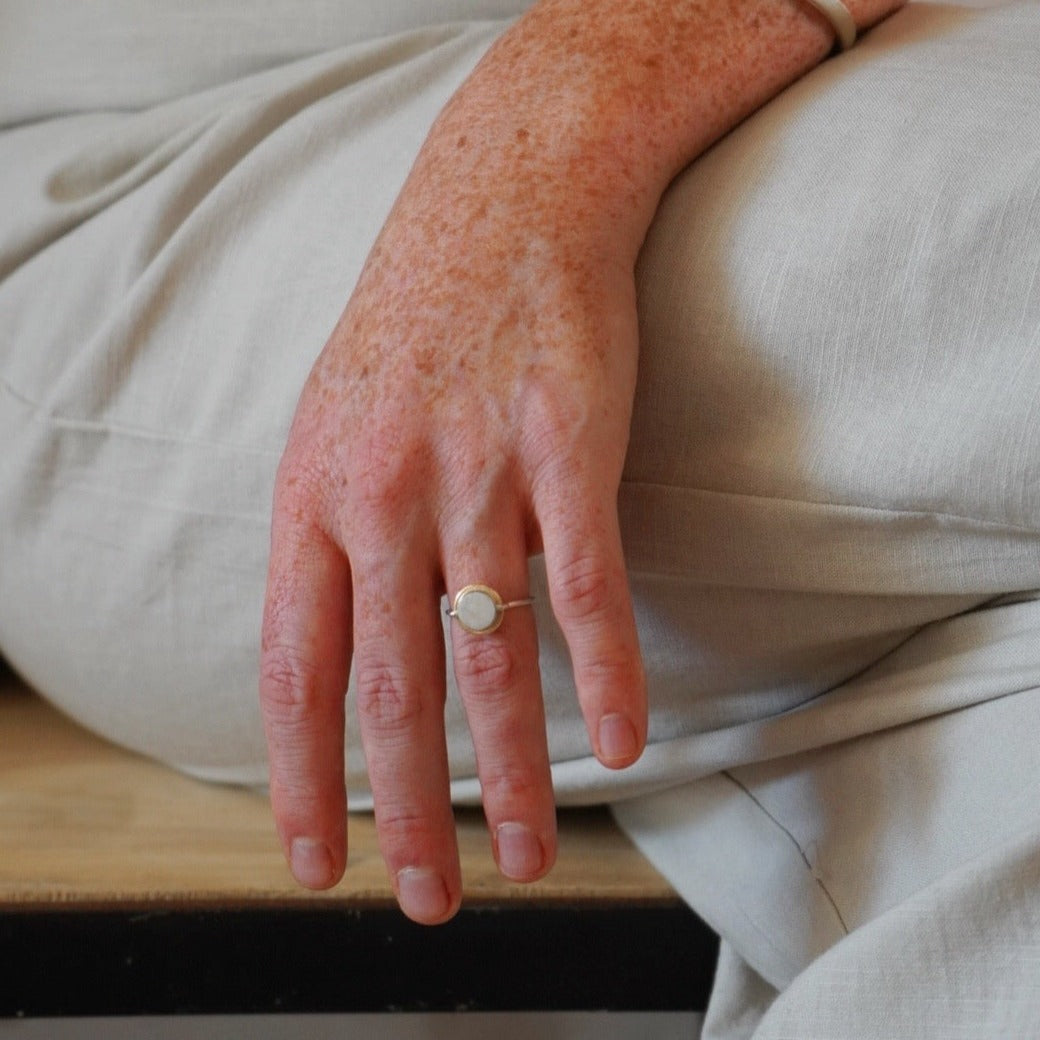 jade and silver ring for women brand xibalba